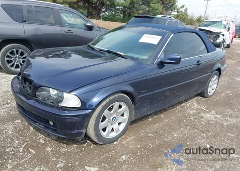 2001 BMW 325Ci z USA, uszkodzony, nr VIN WBABS33431JY56811